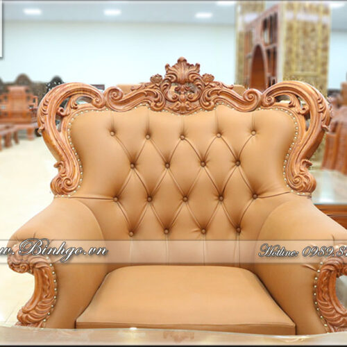 Sofa tân cổ điển gỗ Hương louis3