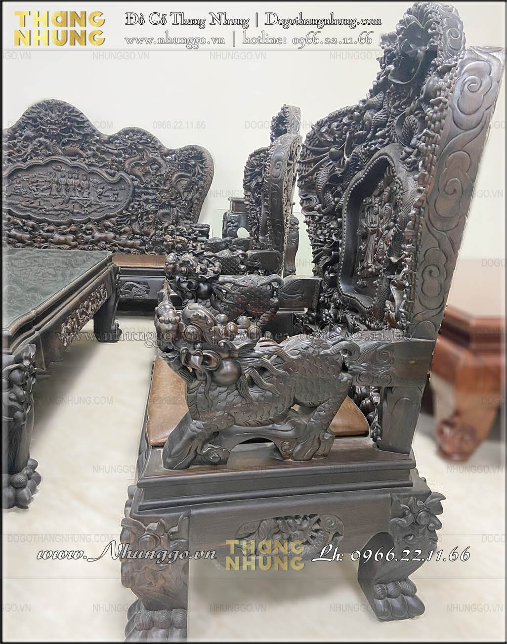 Báo giá bộ bàn ghế bát mã gỗ tự nhiên được làm thủ công bởi các nghệ nhân làng nghề Đồng Kỵ, Từ Sơn, Bắc Ninh