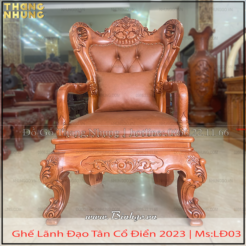 Báo giá ghế giám đốc gỗ gõ đỏ bọc da nâu là giá là giá tại xưởng sản xuất truẹc tiếp tại làng nghề gỗ Đồng Kỵ, Từ Sơn, Bắc Ninh
