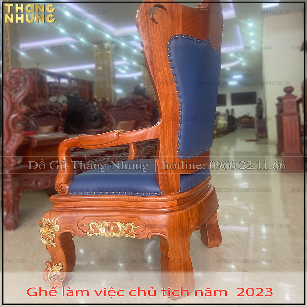 Xưởng làm ghế giám đốc gỗ gõ đỏ ại đồ gỗ Ngọc Bích-Nhunggo.vn và dogothangnhung.com
