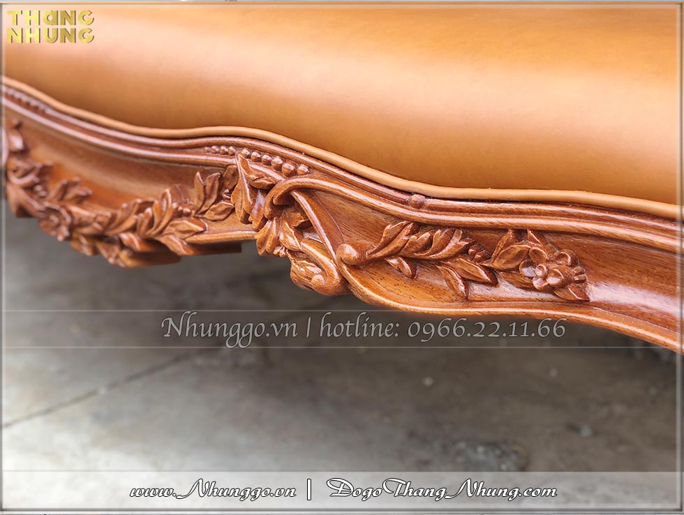 Sofa tân cổ điển phòng làm việc cao cấp được làm thủ công bởi các nghệ nhân làng nghề gỗ Bắc Ninh