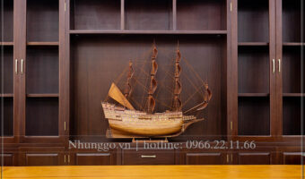 Mô hình tàu thuyền quà tặng sinh nhật cho chủ tịch được làm bằng chất liệu gỗ hương ta bền đẹp sang trọng