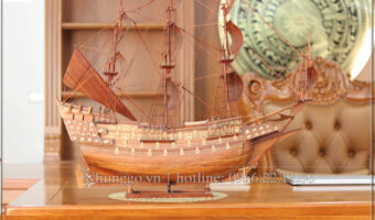 Mẫu thuyền buồm gỗ hương quà tặng hot nhất hiện nay
