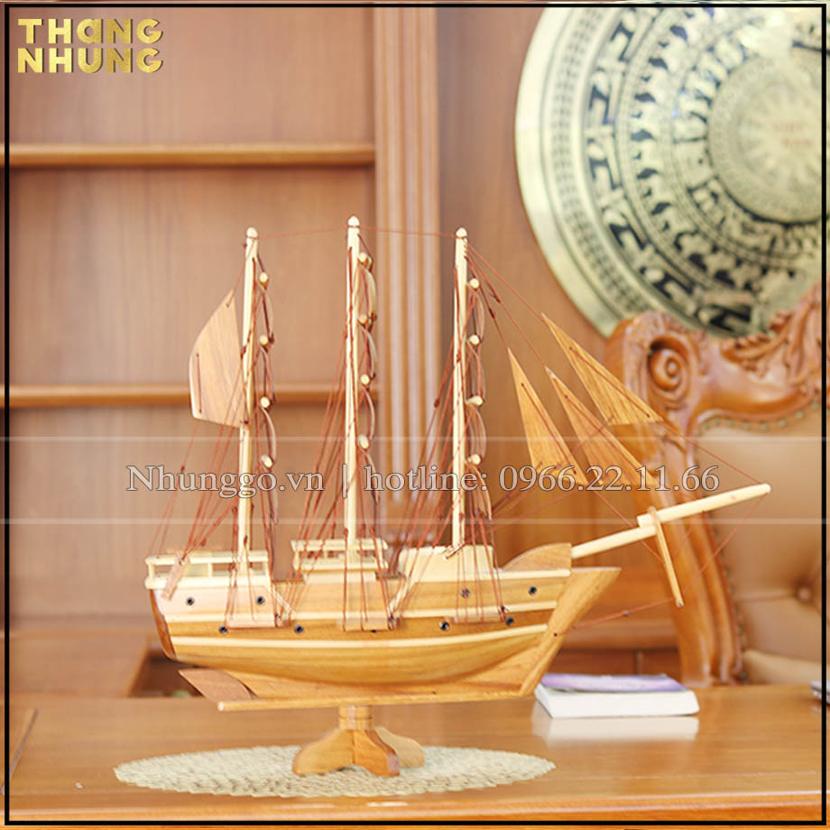 Mô hình thuyền Thái gỗ gõ - TG40