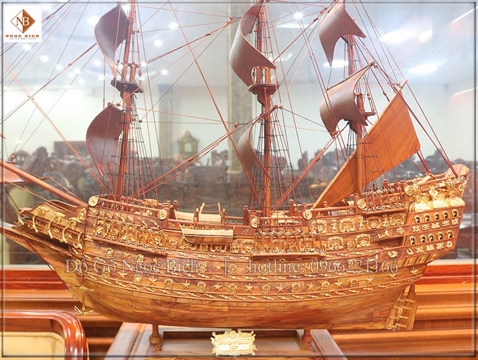 Mô hình thuyền Vip gỗ sưa 