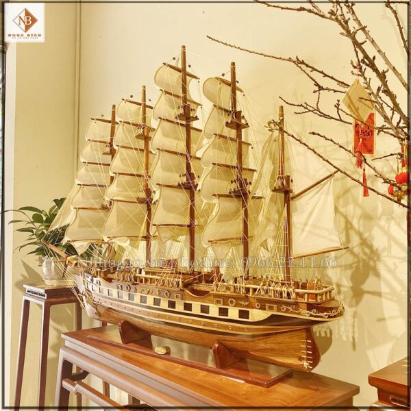 Thuyền dài 150cm gỗ tràm
